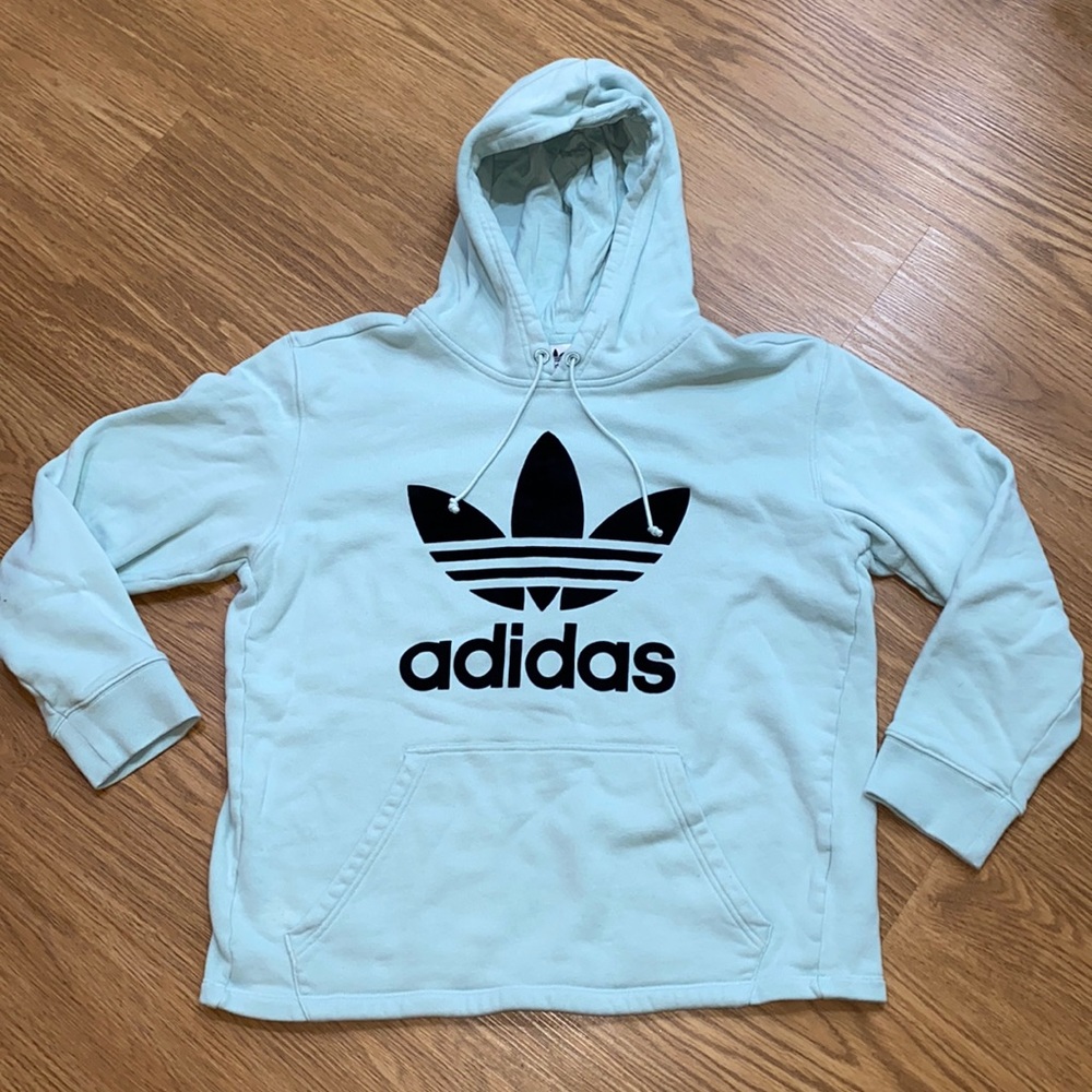 Adidas pull over hoodie sweater